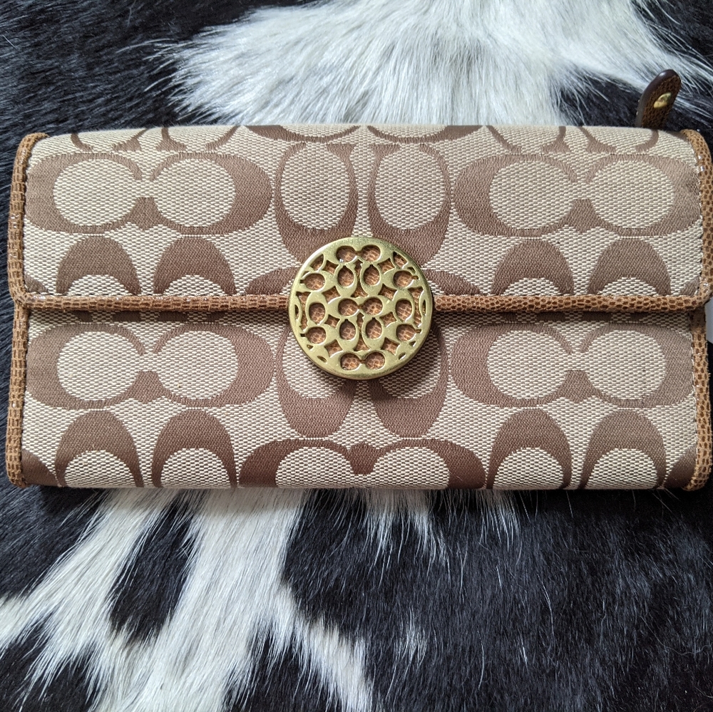 Signature canvas Coach wallet